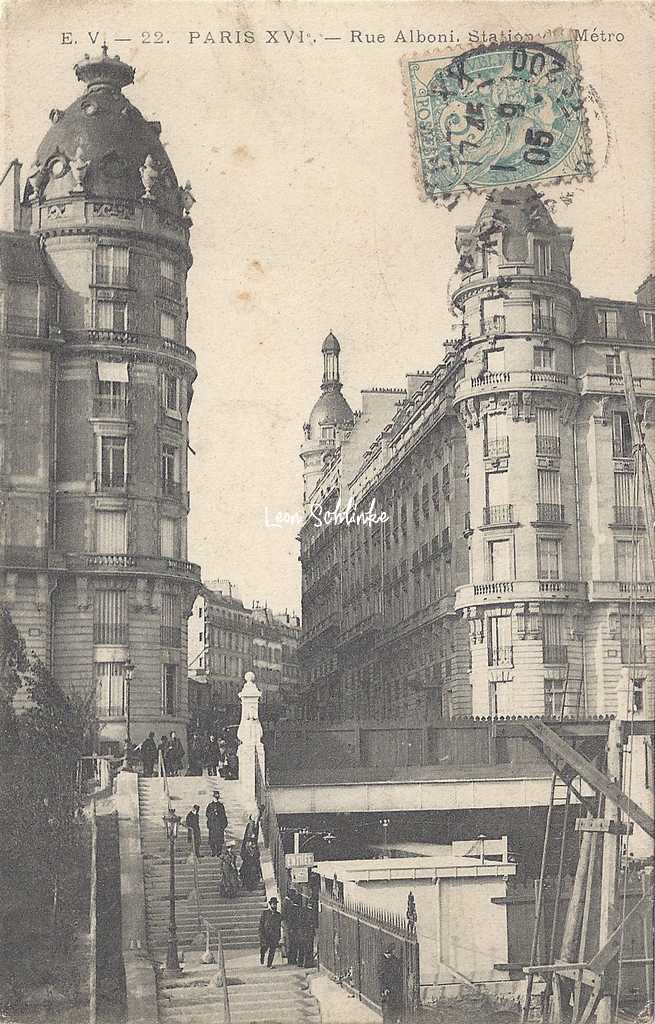 EV 22 - Rue Alboni - Station du Métro