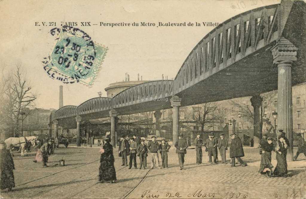 EV 271 - Perspective du Metro, Boulevard de la Villette