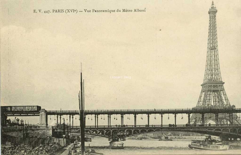 EV 447 - PARIS (XVI°) - Vue Panoramique du Métro Alboni