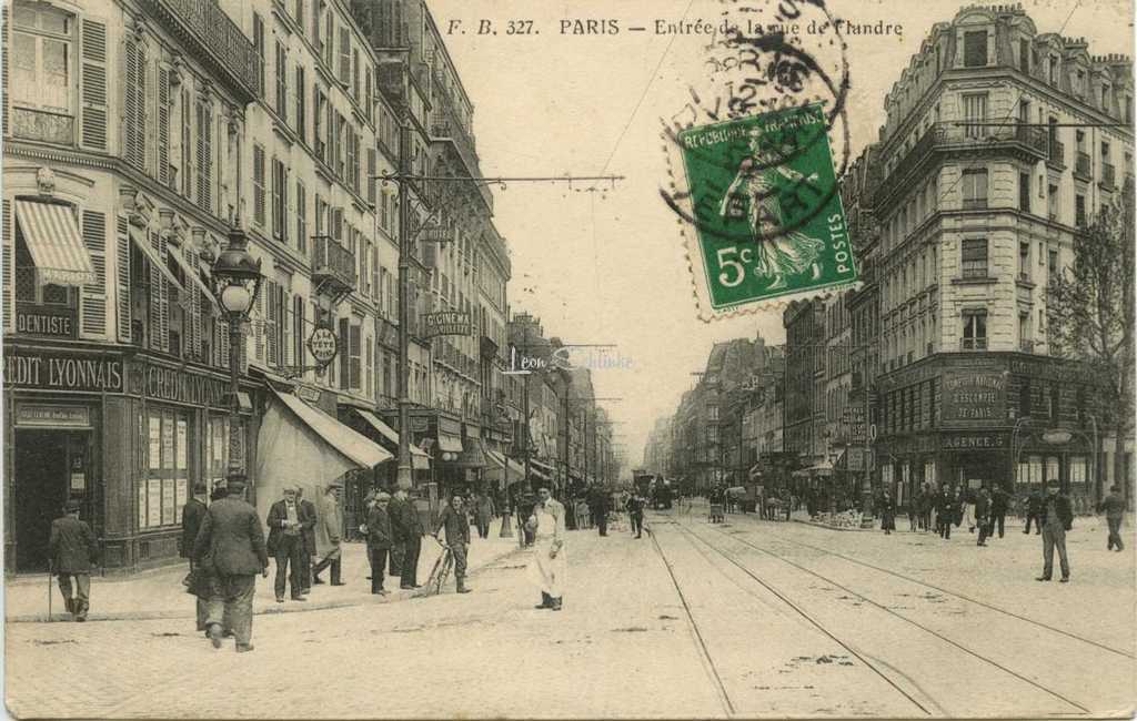 FB 327 - PARIS - Entrée de la rue de Flandre