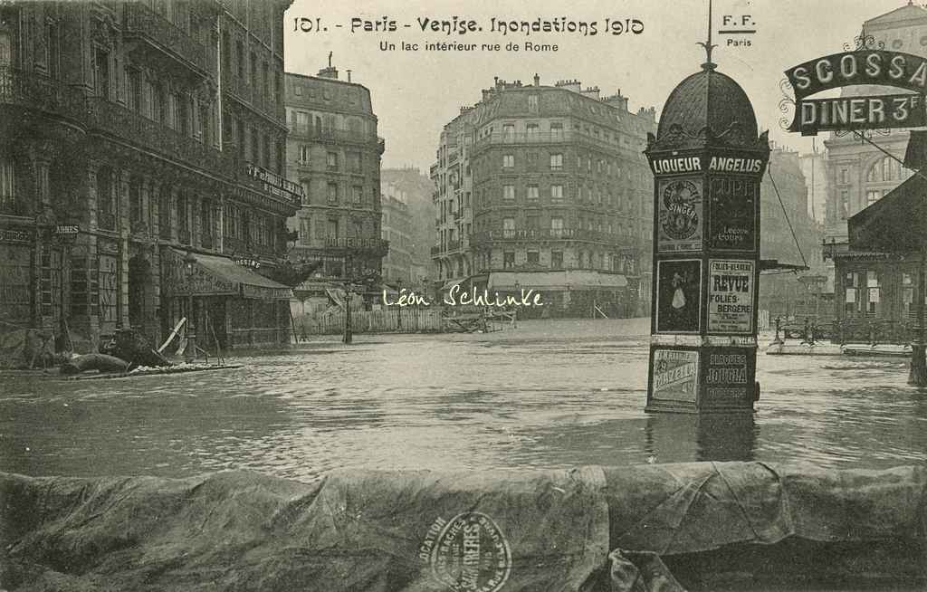 FF 101 - Paris-Venise - Un lac intérieur Rue de Rome
