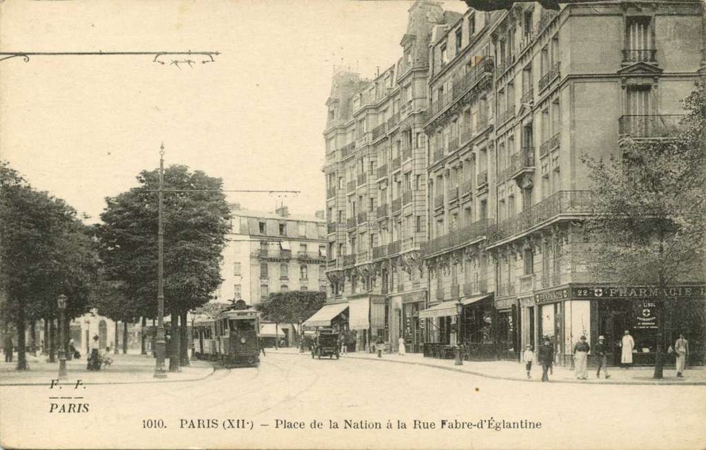 FF 1010 - PARIS - Place de la Nation à la Rue Fabre-d'Eglantine