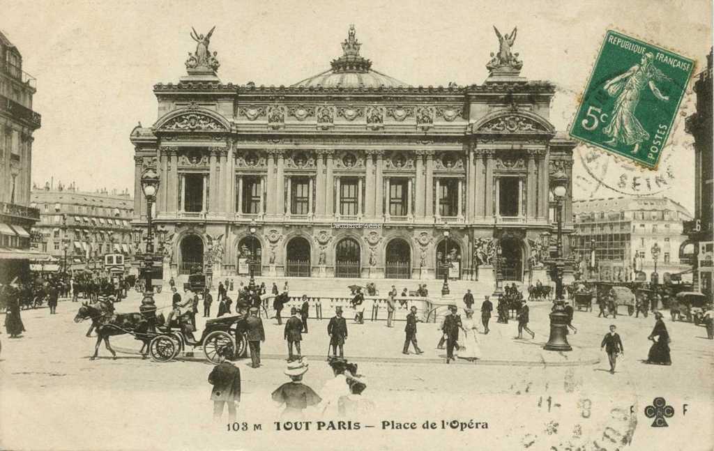 FF 103M - TOUT PARIS - Place de l'Opéra