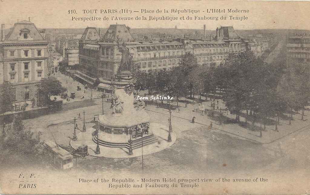 FF 110 - Place de la République - Hôtel Moderne