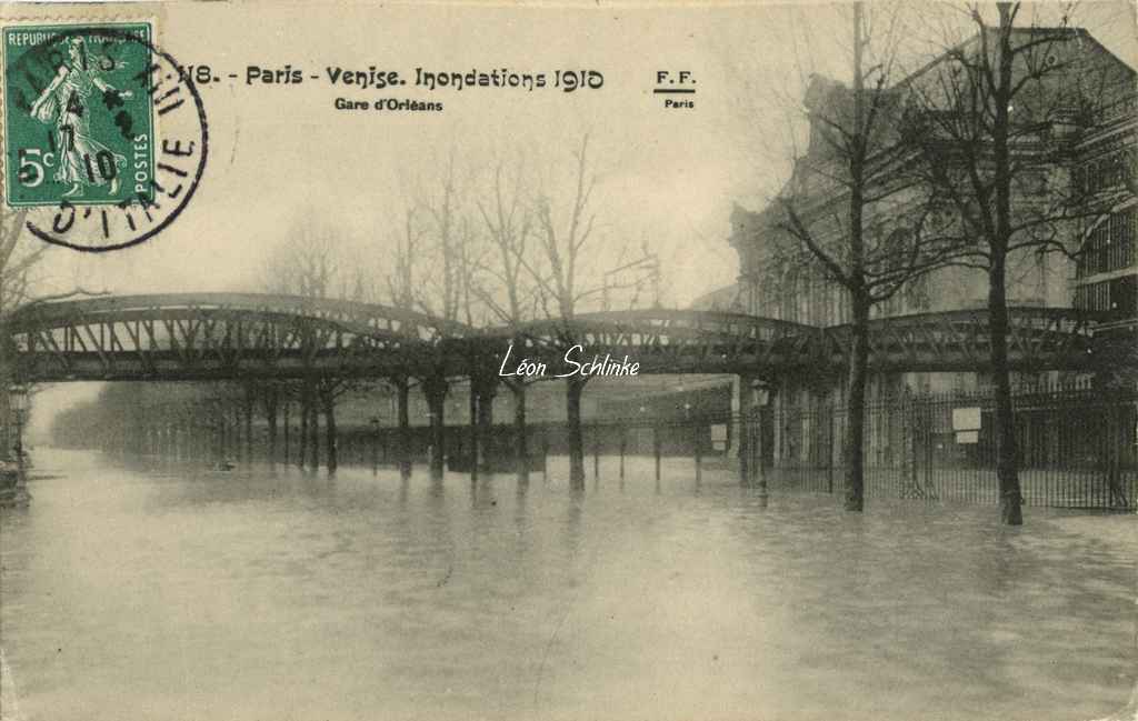 FF 118 - Inondations à la Gare d'Orléans