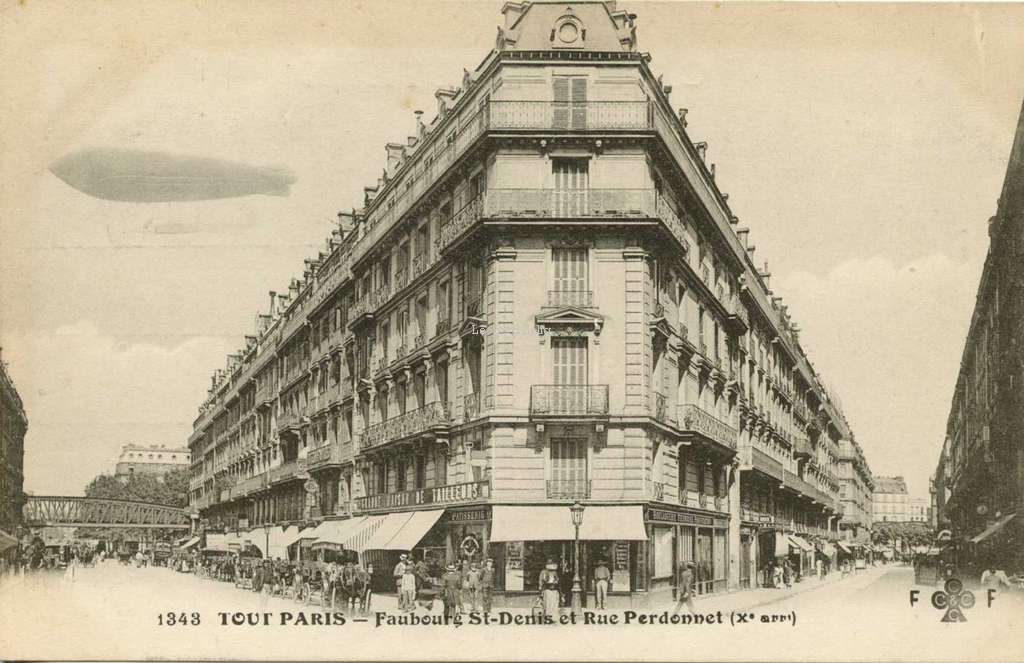 FF 1343 - TOUT PARIS - Faubourg St-Denis et Rue Perdonnet