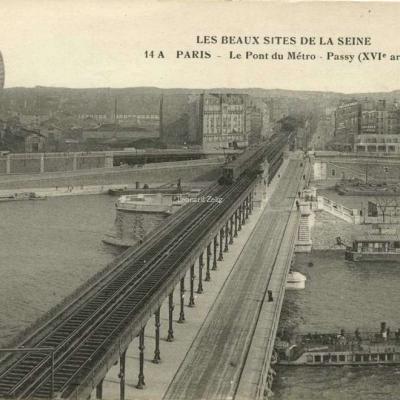 FF 14 A - PARIS - Le Pont du Métro - Passy (XVI° arrt)