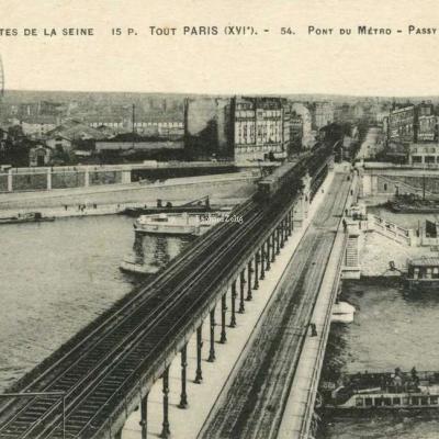 FF 15 P - Tout PARIS - 54. Pont du Métro - La Grande Roue