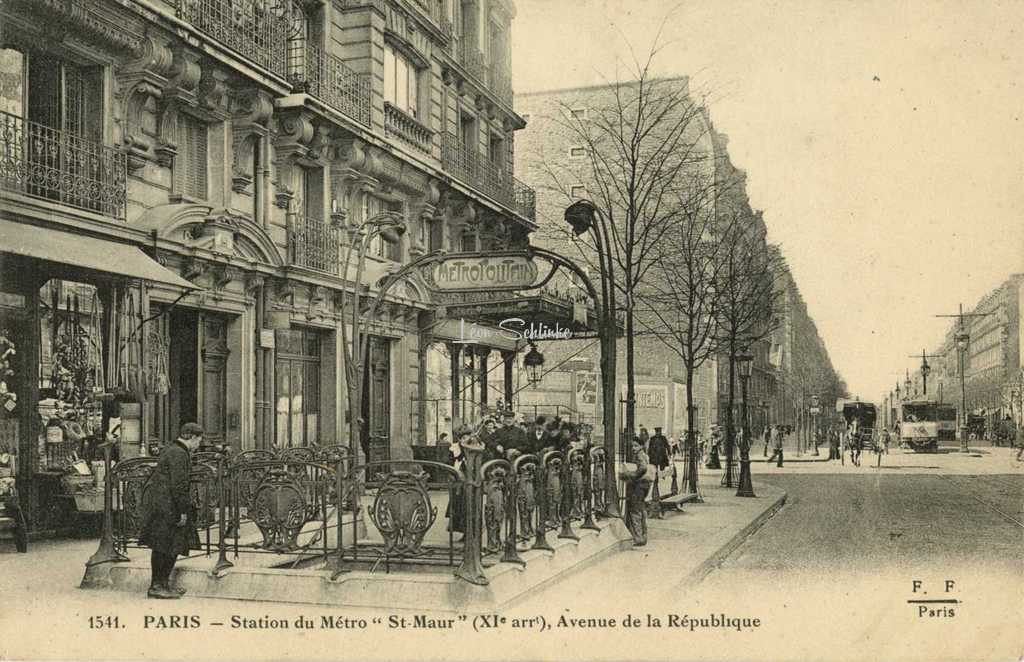 FF 1541 - Station du Métro ''St-Maur'', Avenue de la République