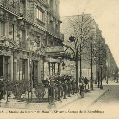 FF 1541 - Station du Métro ''St-Maur'', Avenue de la République