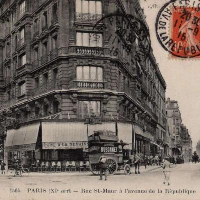 FF 1564 - PARIS (XI° arrt.) - Rue St-Maur à l'avenue de la République