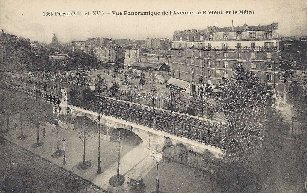 FF 1565 - Vue panoramique de l'Avenue de Breteuil et le Metro