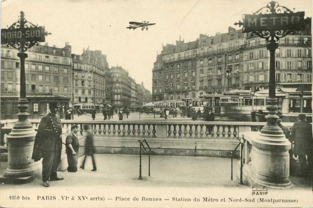 FF 1650bis - PARIS - Place de Rennes - Station du Métro et Nord-Sud