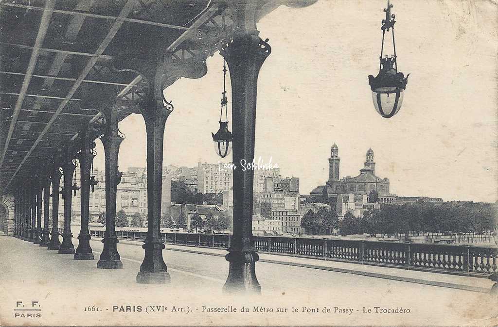 FF 1661 - Passerelle du Métro sur le Pont de Passy