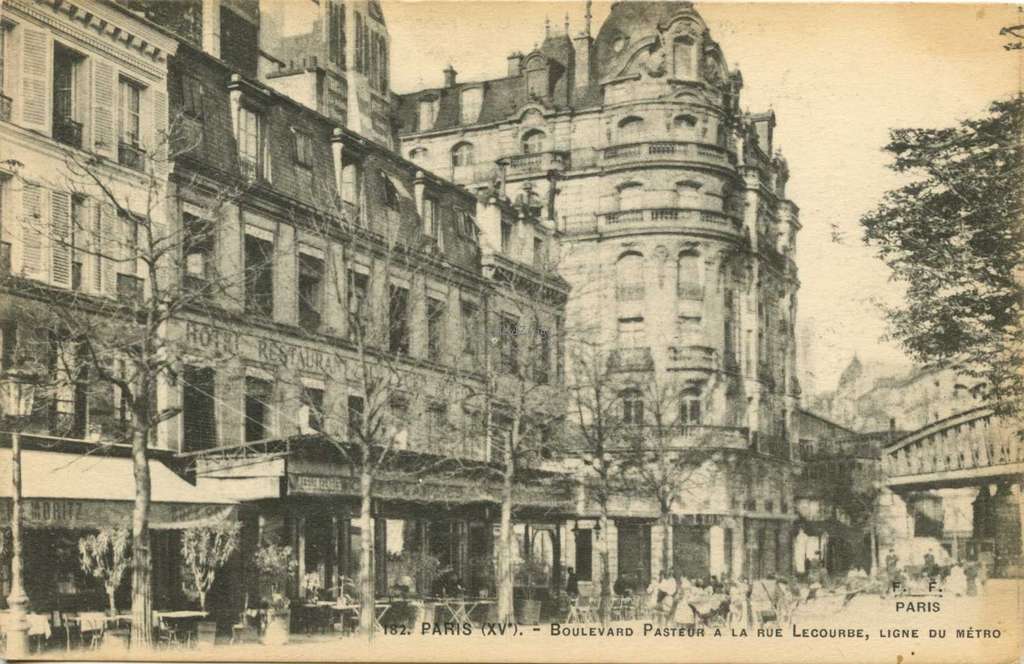 FF 182 - PARIS (XV°)  - Boulevard Pasteur à la rue Lecourbe, ligne du Métro