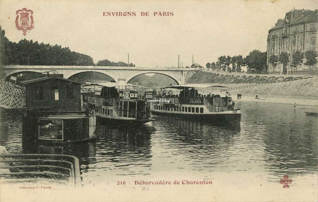 FF 216 - ENVIRONS DE PARIS - Charenton le Pont - Débarcadère de Charenton