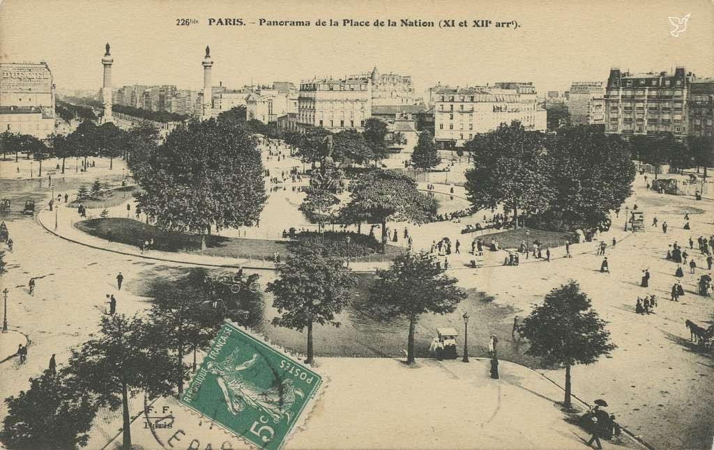 FF 226 bis -  bis - Panorama de la Place de la Nation