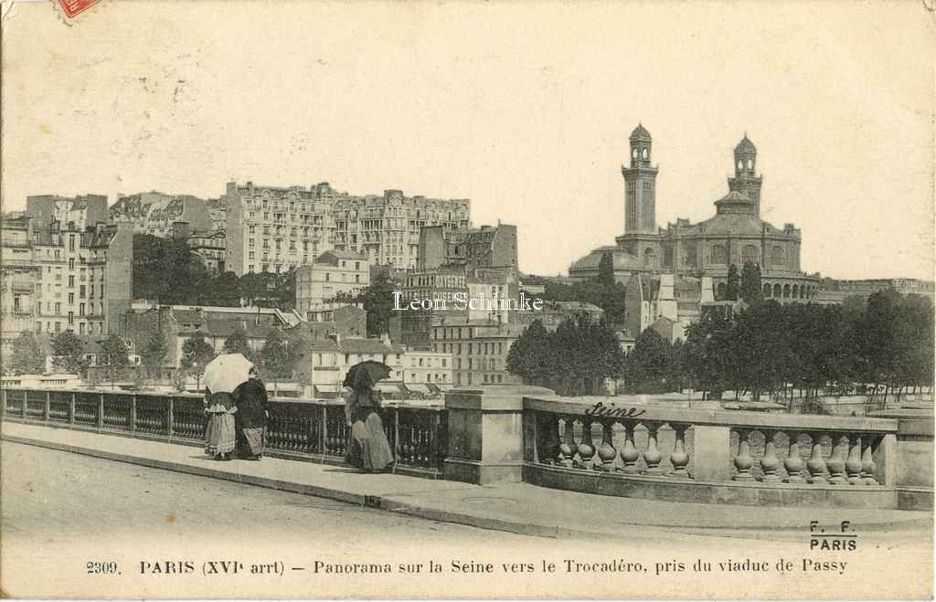 FF 2309 - Panorama sur la Seine vers le Trocadéro