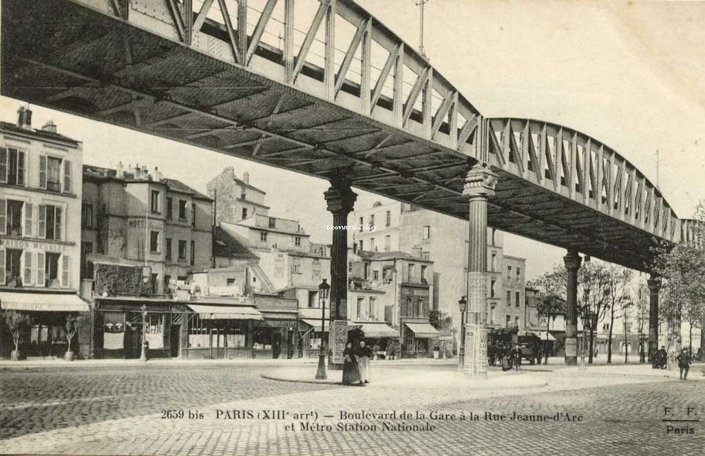 FF 2659 bis - PARIS - Boulevard de la Gare à la Rue Jeanne d'Arc et Métro Nationale