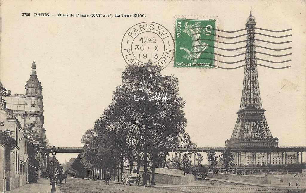 FF 2780 - Quai de Passy. La Tour Eiffel