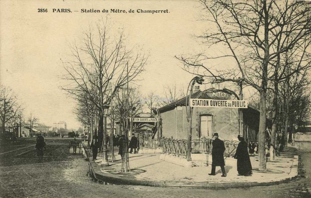 FF 2856 - PARIS - Station du Métro, de Champerret