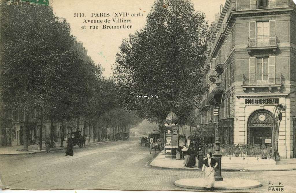 FF 3110 - PARIS (XVII° arrt) - Avenue de Villiers et rue Brémontier