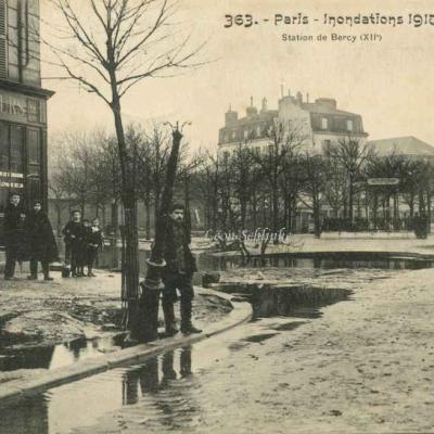 FF 363 - Inondations 1910 - Station de Bercy
