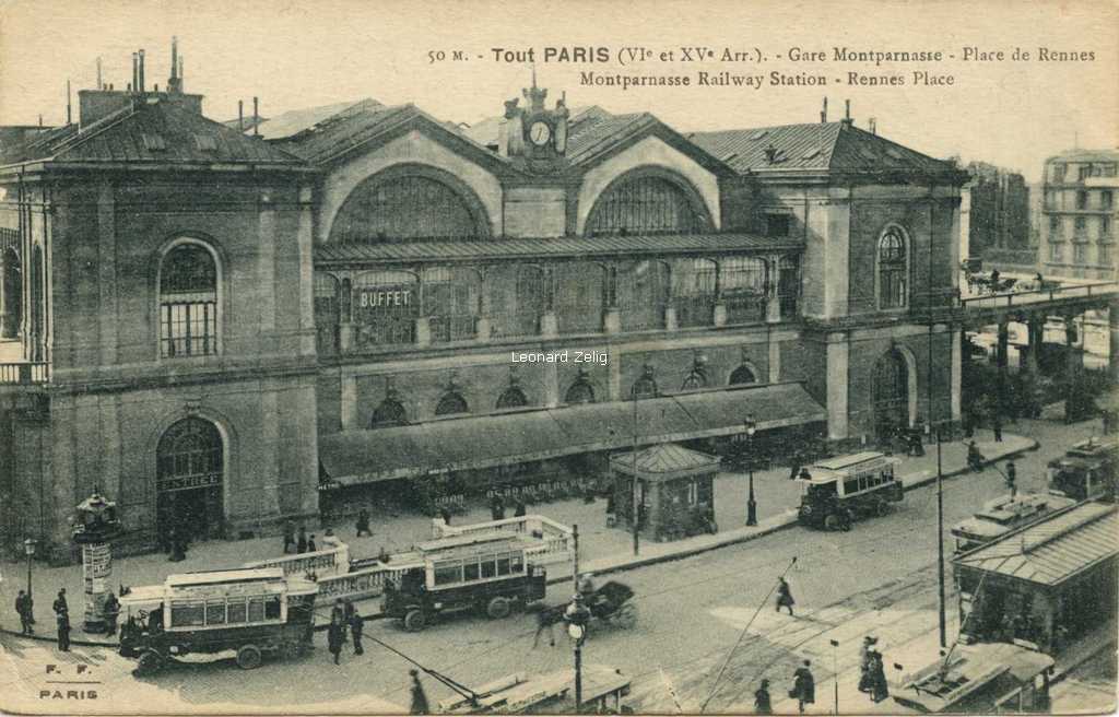 FF 50 M - Tout PARIS - Gare Montparnasse - Place de Rennes