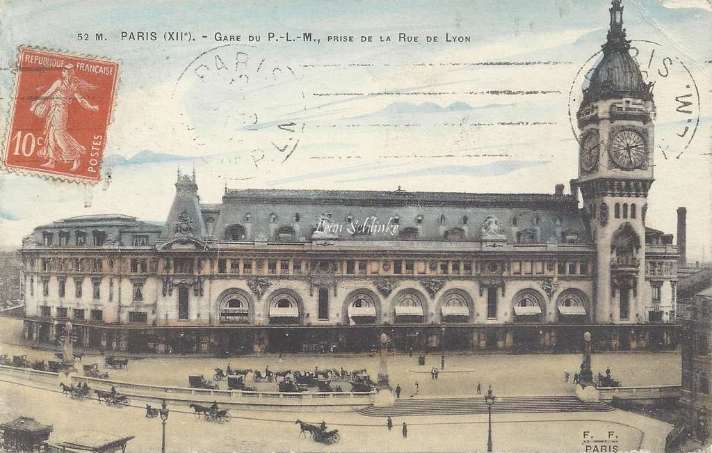 FF 52M - Gare du P.L.M., prise de la Rue de Lyon