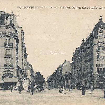 FF 607 - Boulevard Raspail pris du Boulevard du Montparnasse