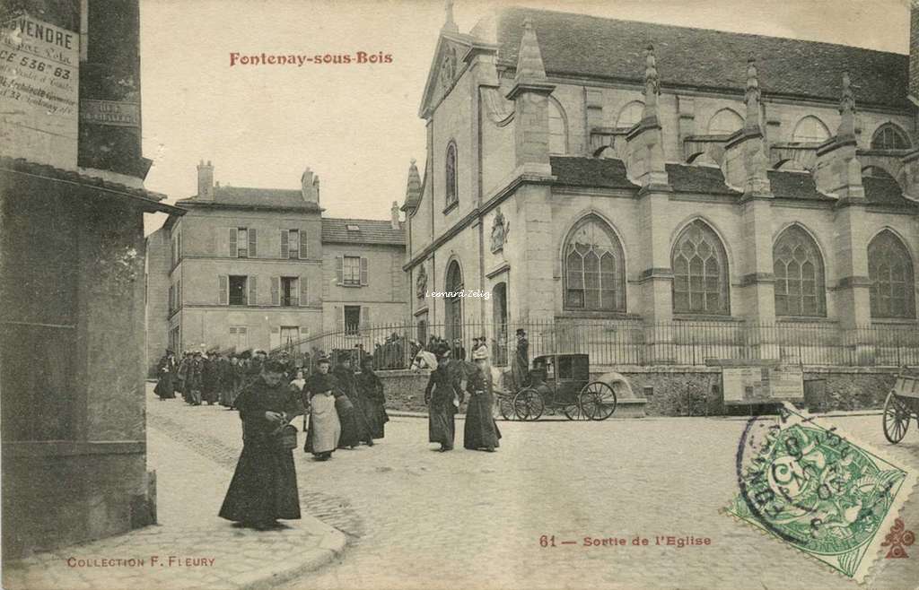 FF 61 - Fontenay sous Bois - Sortie de l'Eglise