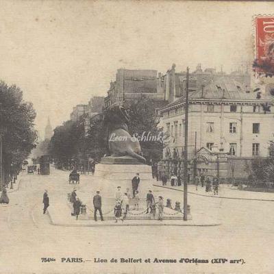 FF 754 bis - Lion de Belfort et Avenue d'Orléans