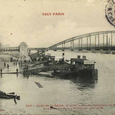 FF 808 - Tout Paris - Crue de la Seine au Quai de la Rapée