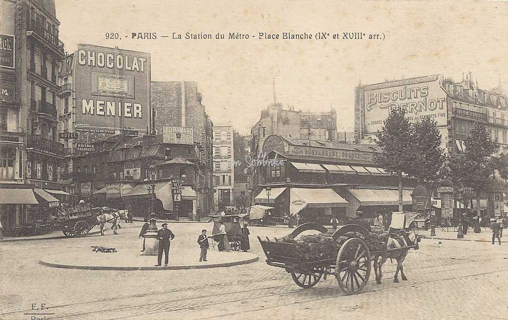 FF 920 - La Station du Métro - Place Blanche