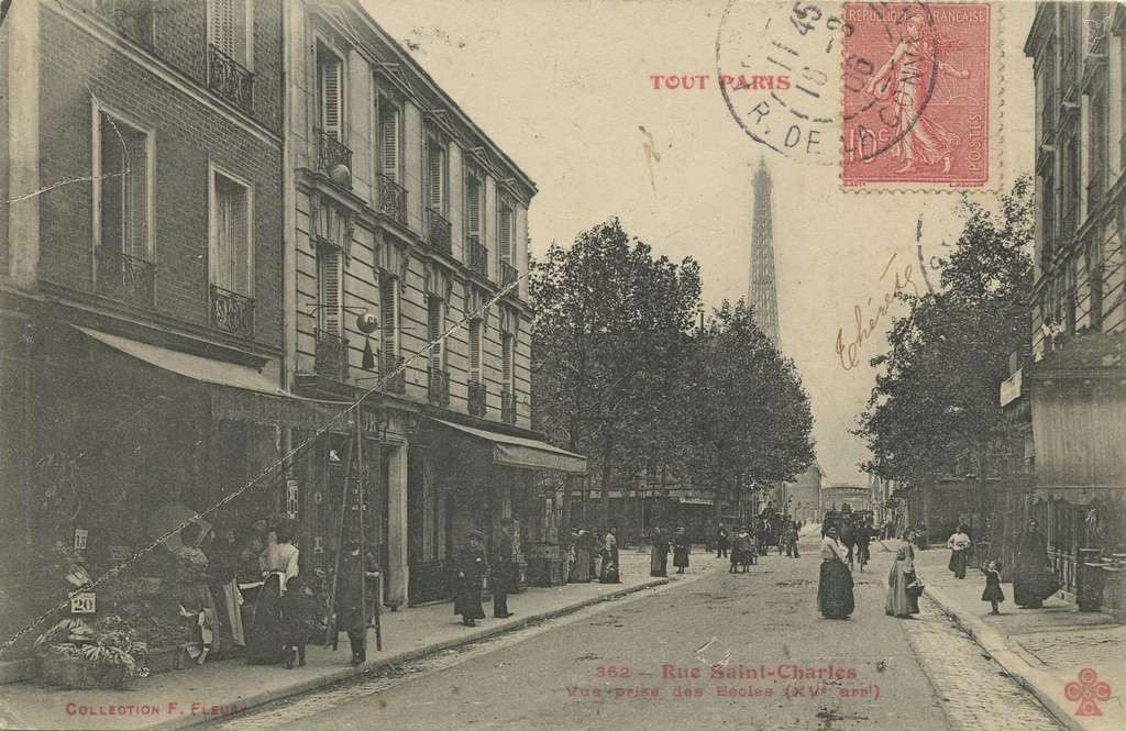 Tout Paris 362  - Rue Saint-Charles, vue prise des Ecoles