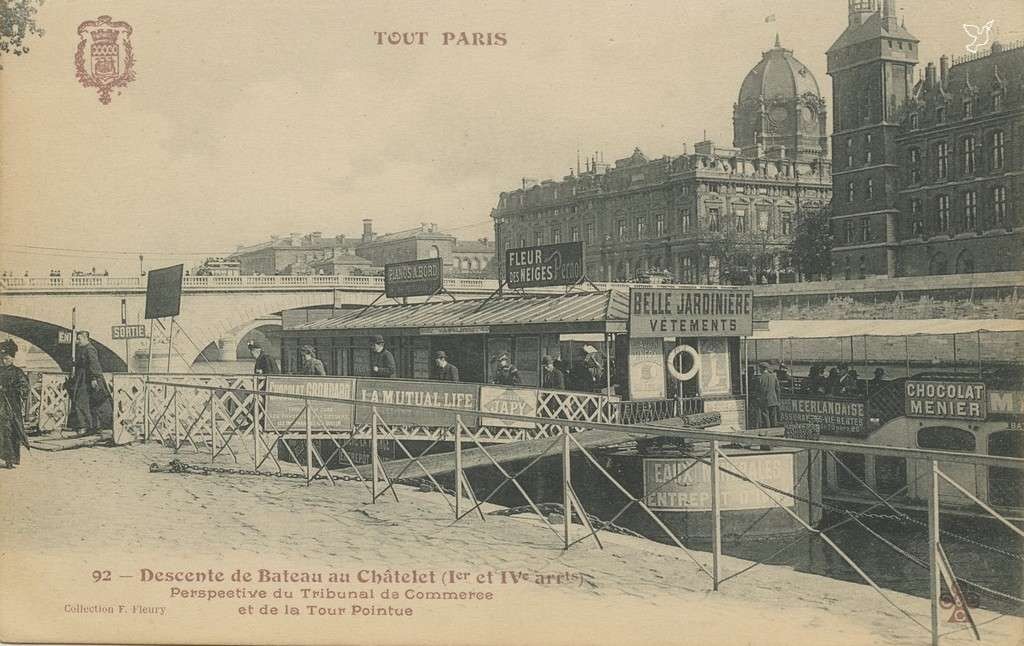 92 - Descente de bateau au Châtelet