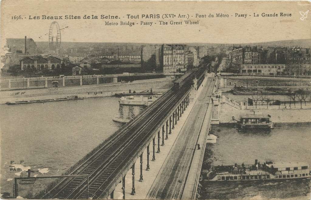 Tout Paris 1696 - Pont du Métro - Passy - La Grande Roue