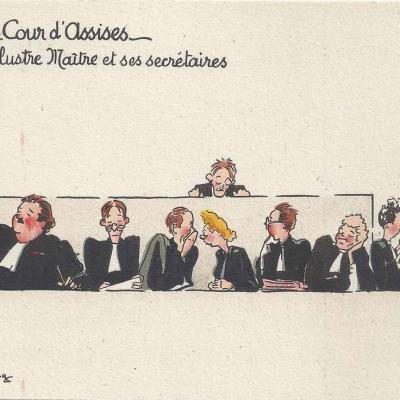 G - En Cour d'Assises - L'illustre Maître et ses secrétaires