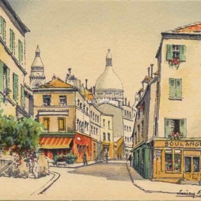 G - La Rue Norvins à Montmartre