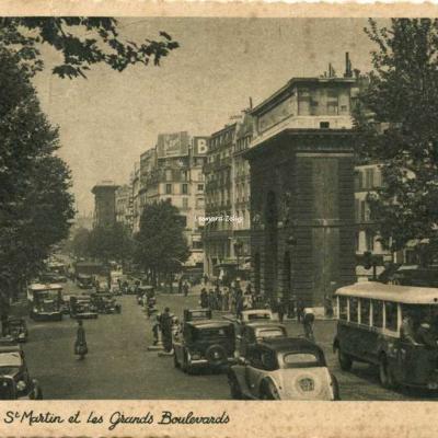 Gany 1134 - Paris - La Porte St Martin et les Grands Boulevards