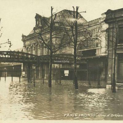 AHK - Paris Inondé 1910 - Gare d'Orléans-Austerlitz