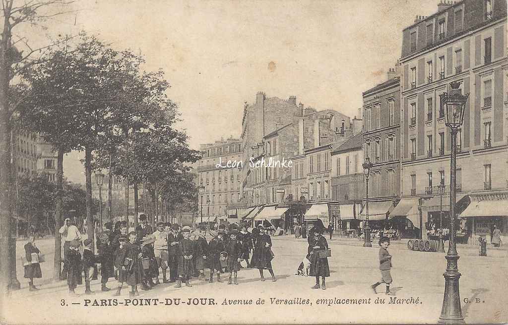 GB 3 - Point-du-Jour, Av. de Versailles, le Marché