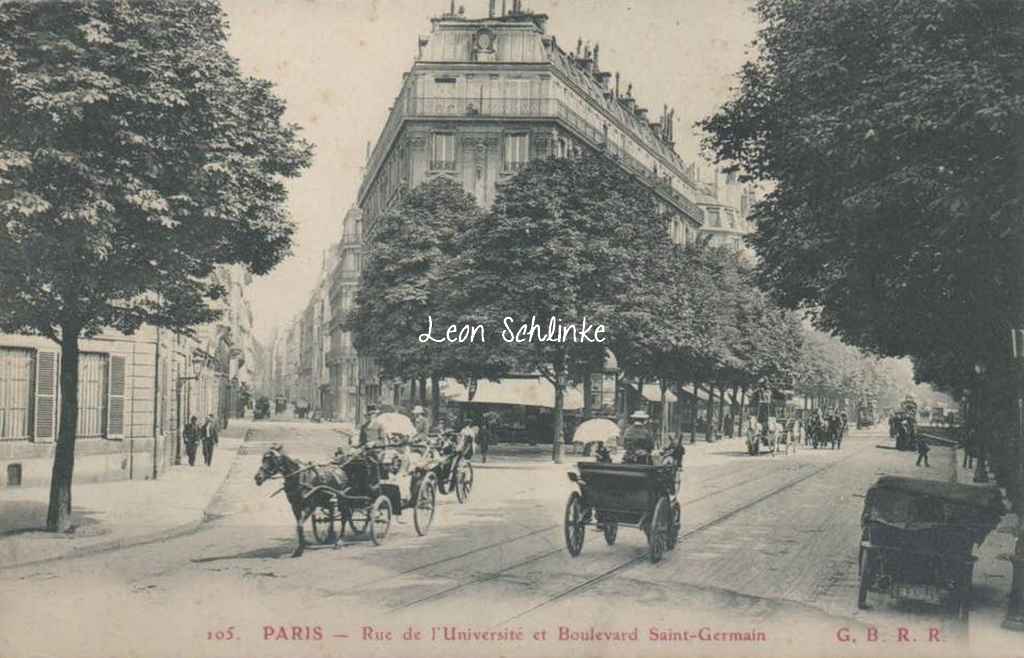 GBRR 105 - Rue de l'Universté et Boulevard Saint-Germain