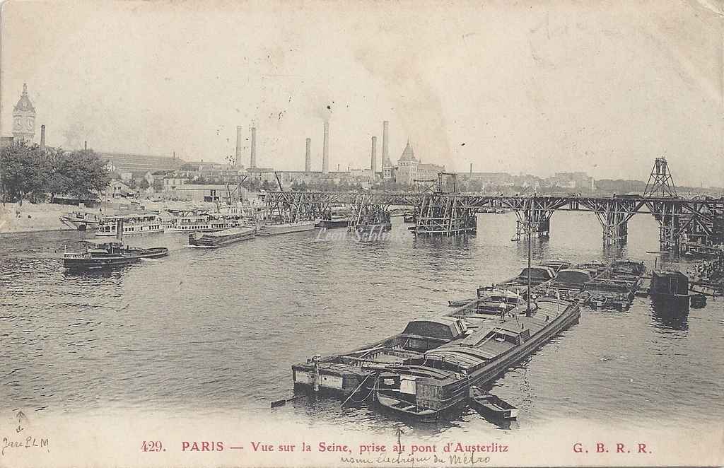 GBRR 429 - Vue sur la Seine, prise au Pont d'Austerlitz
