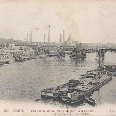GBRR 429 - Vue sur la Seine, prise au Pont d'Austerlitz