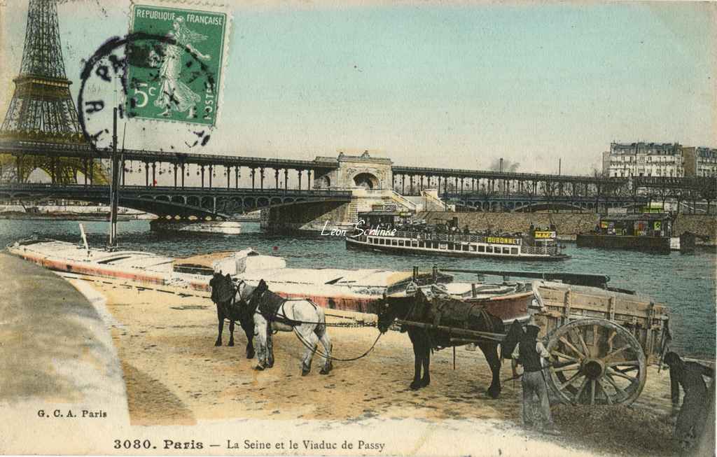 GCA 3080 - La Seine et  le Viaduc de Passy