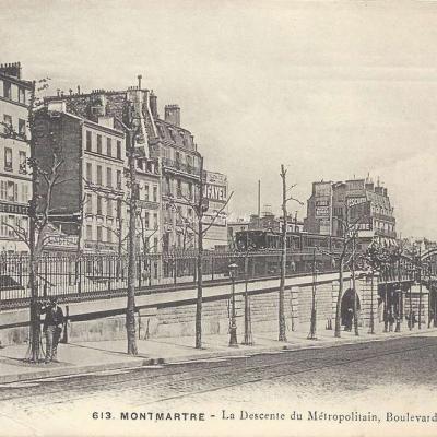 GCA 613 - Montmartre - La descente du Métropolitain Bd Rochechouart