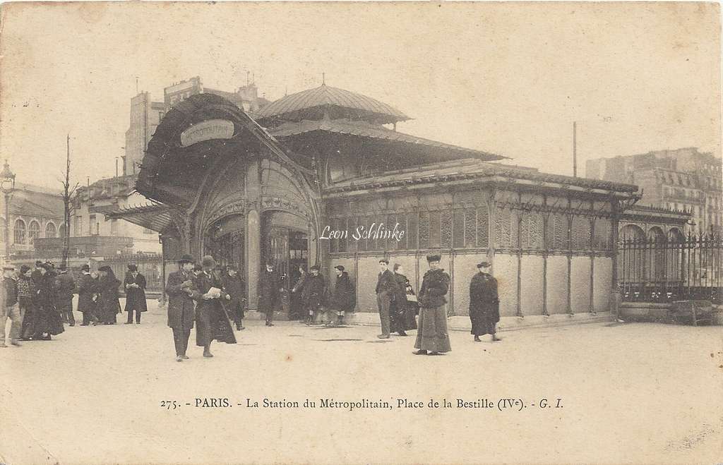GI 275 - La Station du Metropolitain, Place de la Bastille