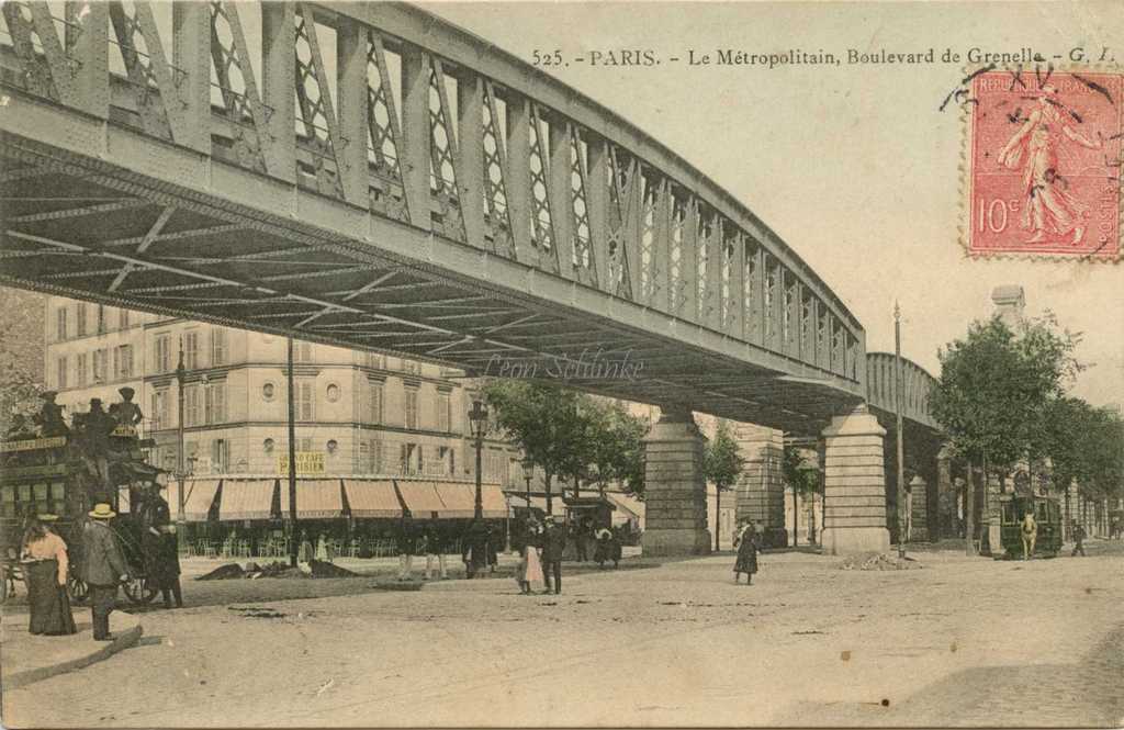 GI 525 - PARIS - Le Métropolitain, Boulevard de Grenelle