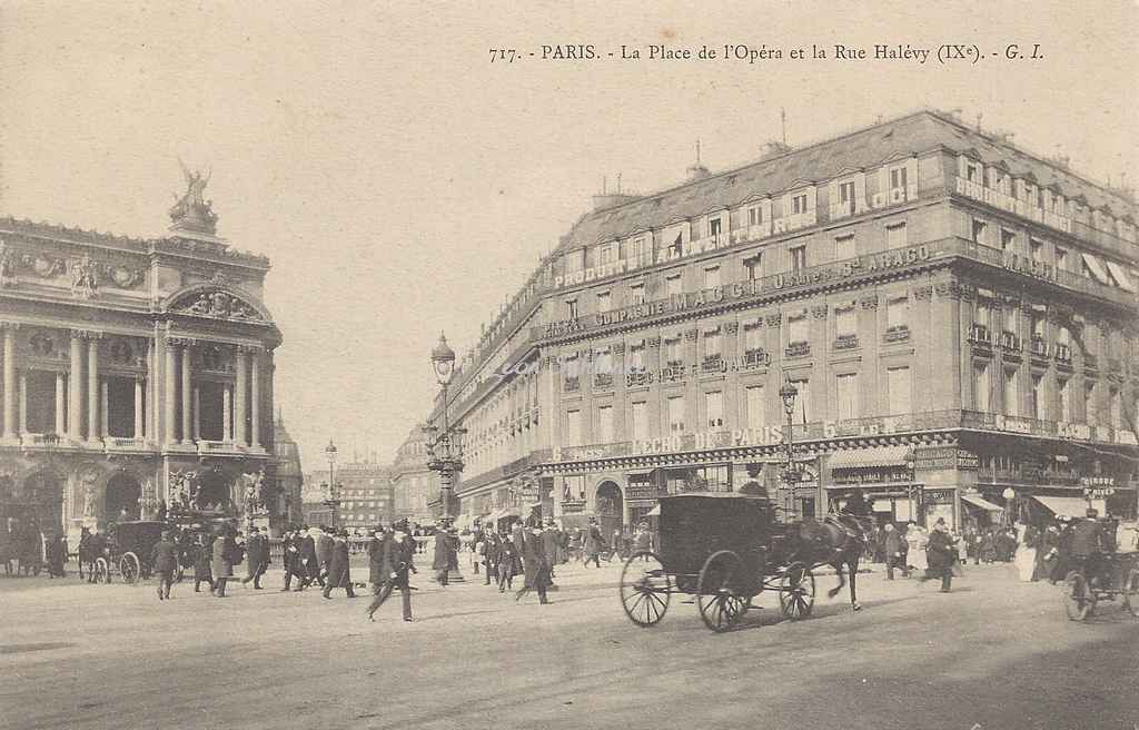 GI 717 - La Place de l'Opéra et Rue Halévy